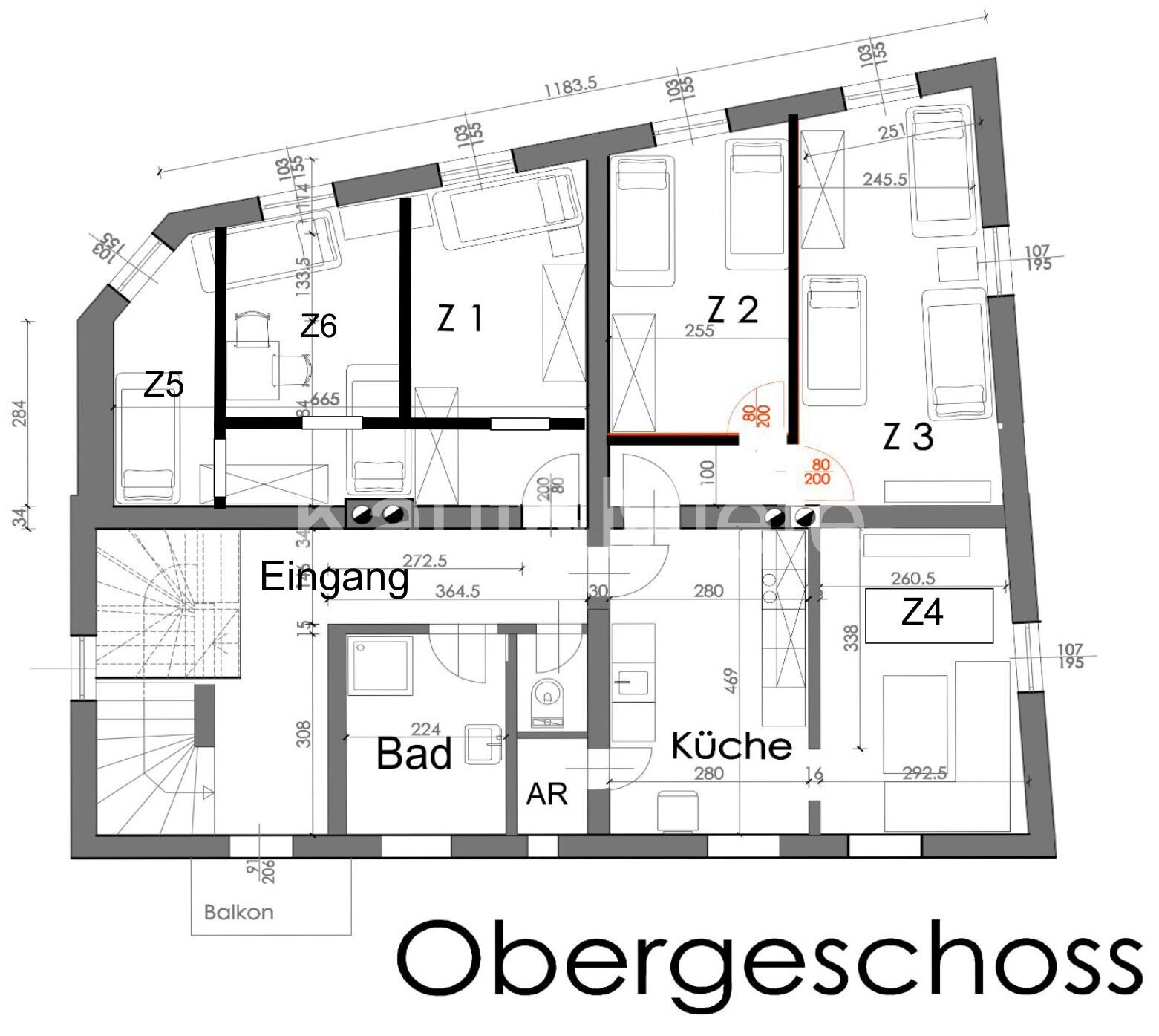 Viele Zimmer durchdacht gestaltet!